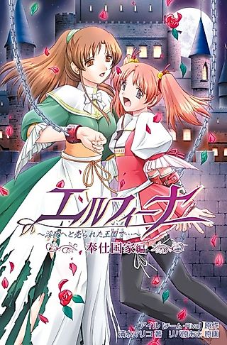 Cover image for the novel called Elfina: Yoru e to Urareta Oukoku de... Houshi Kokka-hen