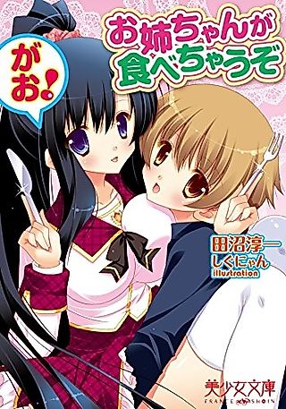 Cover image for the novel called Oneechan ga Tabechau zo: Gao!