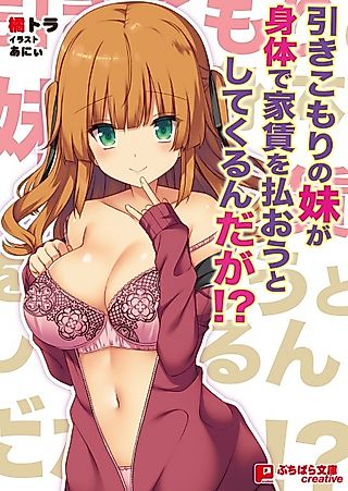Cover image for the novel called Hikikomori no Imouto ga Karada de Yachin wo Haraou to Shitekurunda ga!?