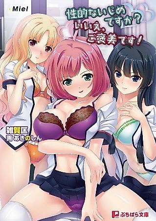 Cover image for the novel called Seiteki na Ijime desu ka? Iie, Gohoubi desu!