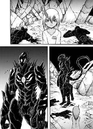Cover image for the manga called The Black Monster and the Horned Girl