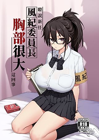 Cover image for the manga called About the New President of the Disciplinary Committee's Huge Tits