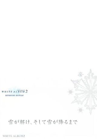 Cover image for the novel called White Album 2: The Snow Melts, And Until The Snow Falls