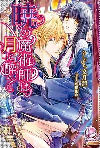 Cover image for the novel called Akatsuki no Majutsushi wa Tsuki ni You