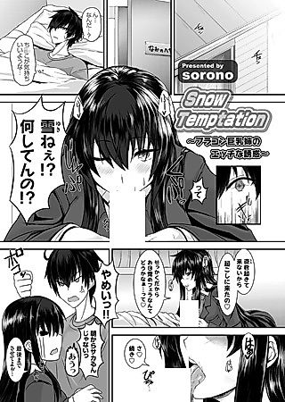 Cover image for the novel called Snow Temptation: Brocon Kyonyuu Ane no Ecchi na Yuuwaku