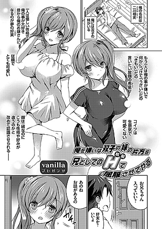 Cover image for the manga called Ore wo Kirai na Futago no Imouto no Katahou wo Ani to Shite no H (Igen) de Kuppuku Sasete Yaru