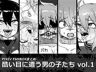 Cover image for the manga called Hidoimeniau Otokonoko-tachi