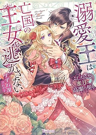 Cover image for the novel called Dekiai Ou wa Boukoku no Oujo wo Nigasanai: Fushidarana Mitsugetsu to Kouketsu no Chigiri