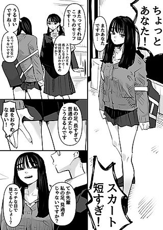 Cover image for the manga called A Girl in a Miniskirt and a Public Morals Committee Member with a Leg Fetish