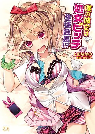 Cover image for the novel called Boku no Kanojo wa Shojo Bitch Seitokaichou!?