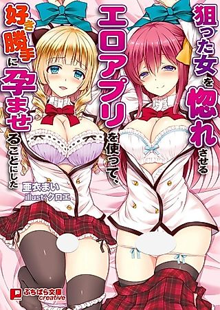 Cover image for the novel called Neratta Onna wo Horesaseru Ero App wo Tsukatte, Sukikatte ni Haramaseru Koto ni Shita