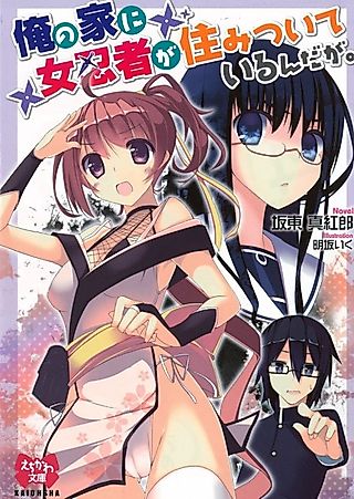 Cover image for the novel called Ore no Ie ni Onna Ninja ga Sumitsuite Iru n da ga.