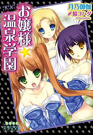 Cover image for the novel called Ojou-sama Onsen Gakuen