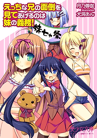 Cover image for the novel called Ecchi na Ani no Mendou wo Mite Ageru no wa Imouto no Gimu!