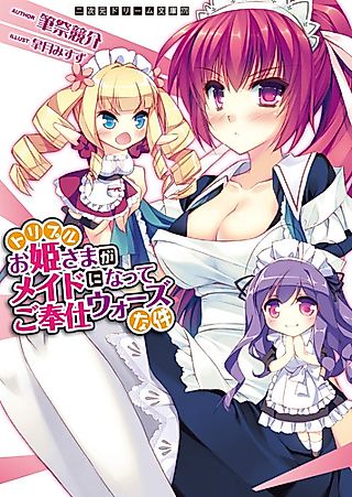 Cover image for the novel called Triple Ohime-sama ga Maid ni Natte Gohoushi Wars na Ken