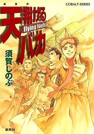 Cover image for the novel called Amakakeru Baka flying fools