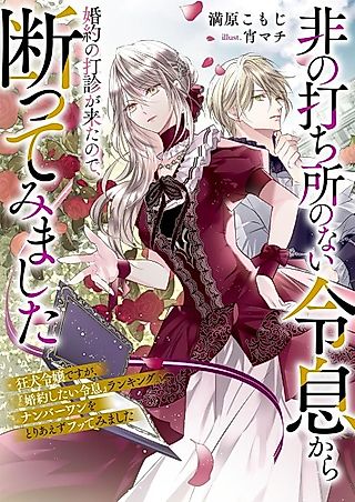 Cover image for the novel called Hinouchi Dokoro no Nai Reisoku kara Konyaku no Dashin ga Kitanode, Kotowatte Mimashita Kyouken Reijou desu ga,“Konyaku Shitai Reisoku” Ranking Number One wo Toriaezu Futte Mimashita