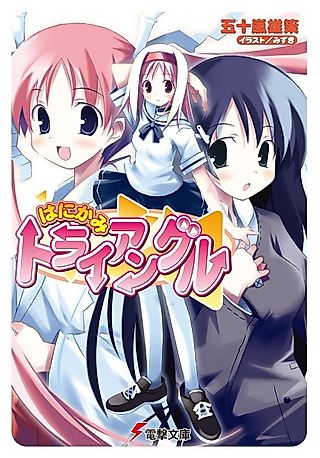Cover image for the novel called Hanikami Triangle
