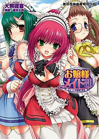 Cover image for the novel called Ojousama Maid-bu Boku ga Komon de Goshujinsama!?