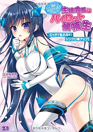 Cover image for the novel called Cool na Seitokaichou wa Pilot Kouhosei: Ecchi de Midareru hodo Synchro-ritsu Up!