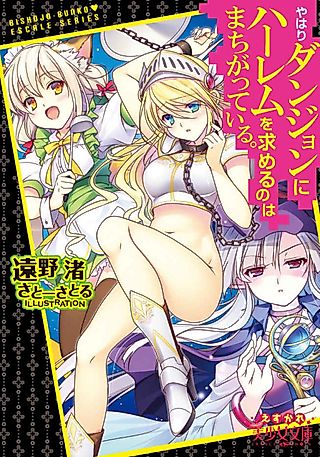 Cover image for the novel called Yahari Dungeon ni Harem wo Motomeru no wa Machigatteiru.