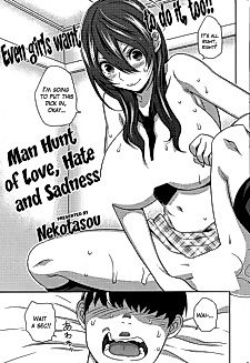 Cover image for the manga called Man Hunt of Love, Hate and Sadness