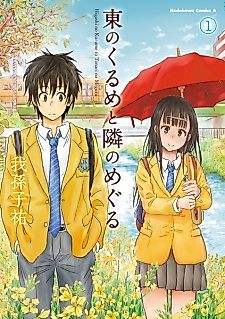 Cover image for the manga called Kurume in the East and Meguru next door
