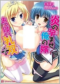 Cover image for the novel called Honoo no Haramase Ore no Yome Oppai Nyuusou+