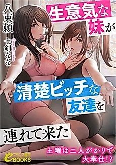 Cover image for the novel called Namaiki na Imouto ga Seiso Bitch na Tomodachi wo Tsuretekita