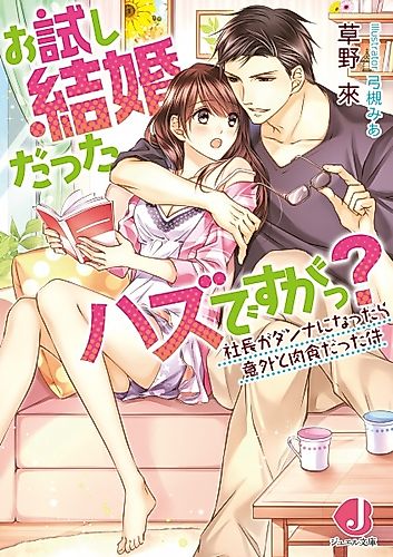 Cover image for Otameshi Kekkon datta Hazu desu ga? Shachou ga Danna ni Nattara Igai to Nikushoku Datta Ken