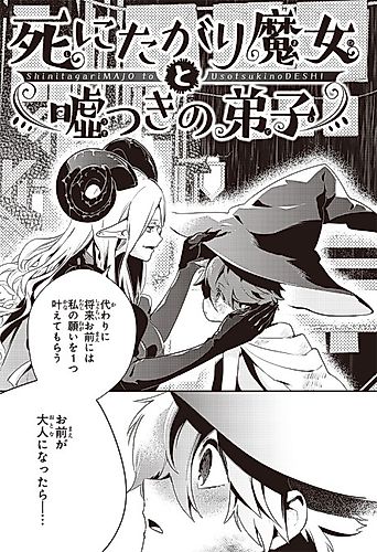 Cover image for Shinitagari Majo to Usotsuki no Deshi
