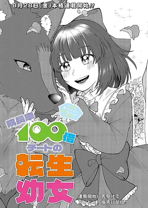Cover image for the manga called A Young Maiden’s Growing Pains: I Reincarnated and All I Got Was This 100X Stat Buff!
