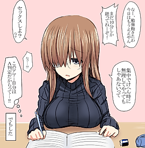 Cover image for the manga called Saho-chan Won't Concentrate Properly on Her Studies