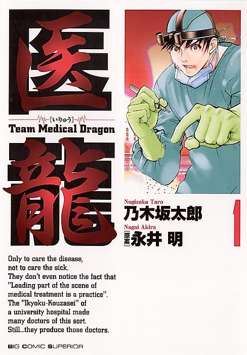 Cover image for the manga called Iryū - Team Medical Dragon