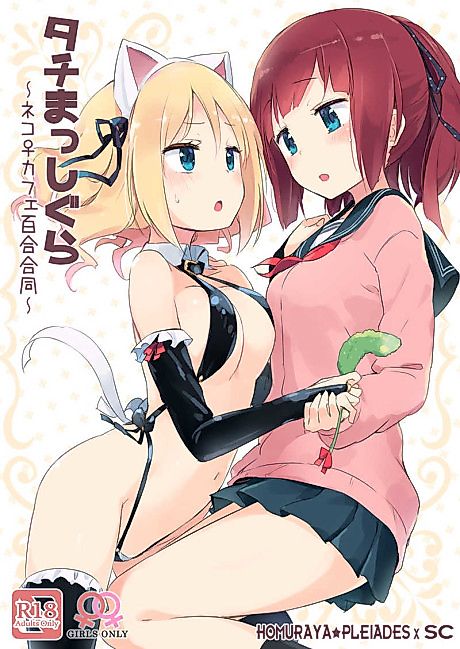 Cover image for the manga called Tachi Masshigura: Neko Cafe Yuri Goudou