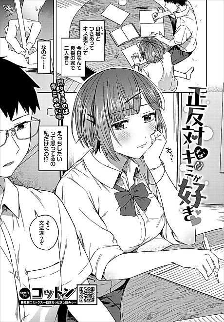 Cover image for the manga called Seihantai na Kimi ga Suki♡