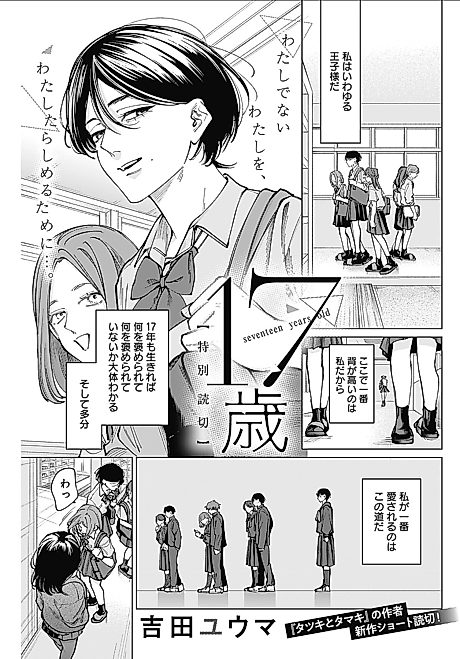 Cover image for the manga called seventeen years old