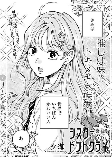 Cover image for the manga called Sister Don't Cry